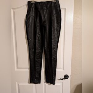 Vintage Arlen Ness Tapered Waist Black Lined Soft Leather Front/Backside Spanx